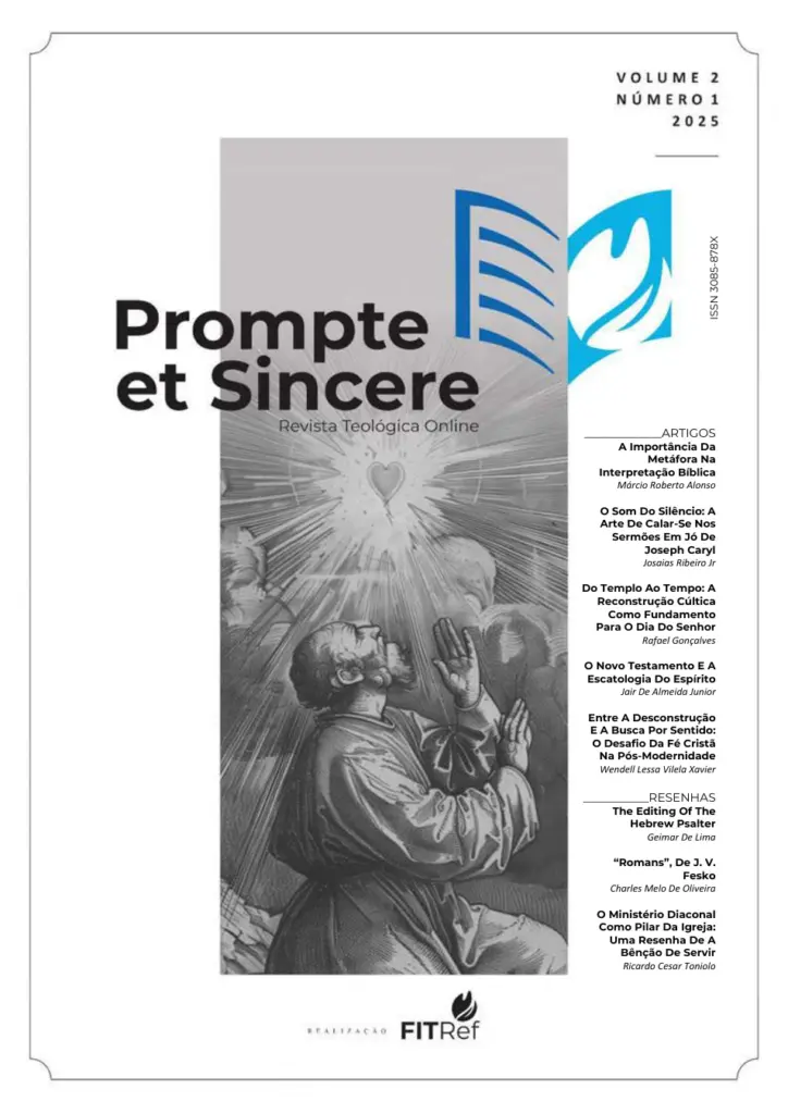 Capa da Prompte et Sincere — volume 2, número 1, 2025